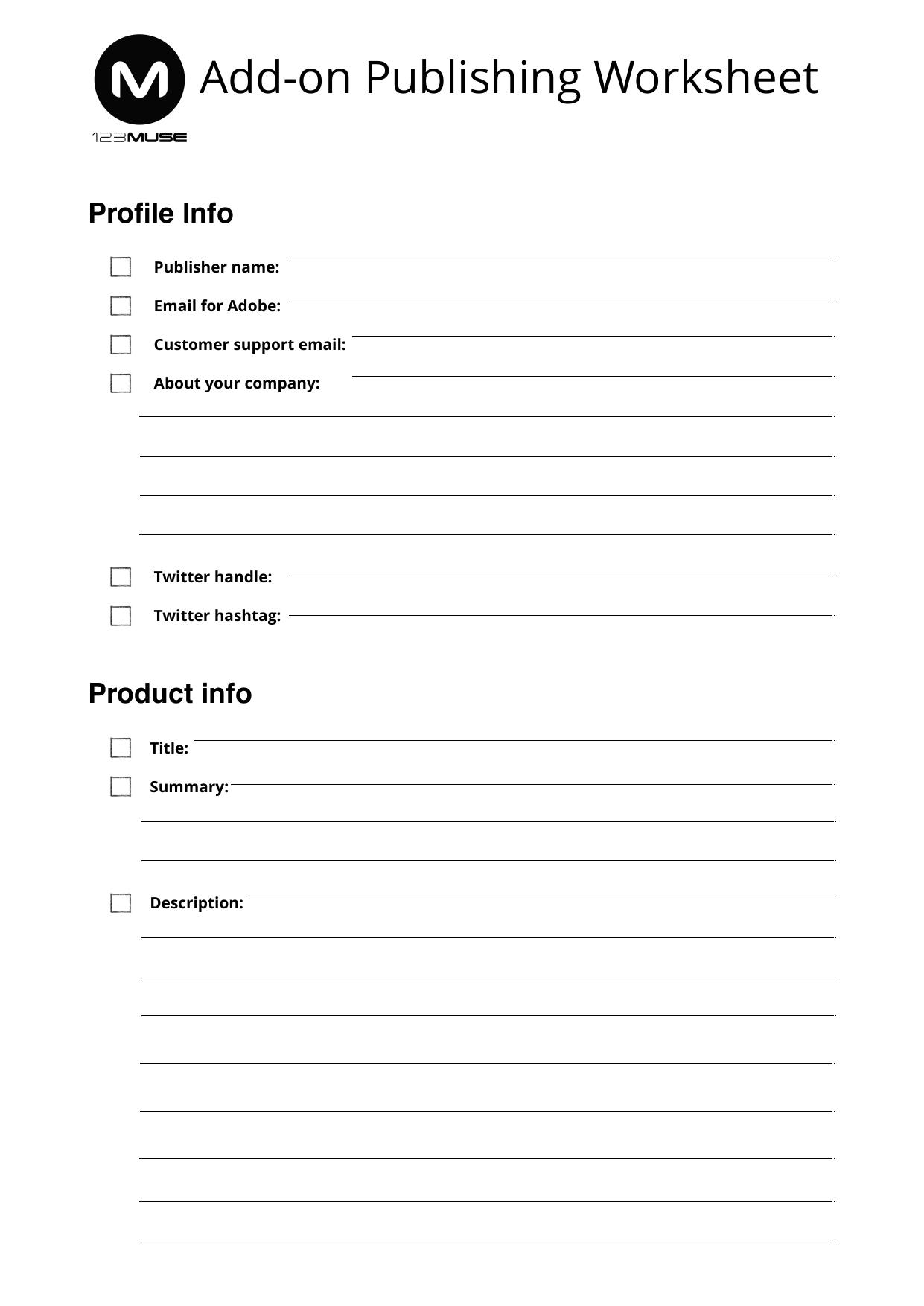 Publishing Info Guide