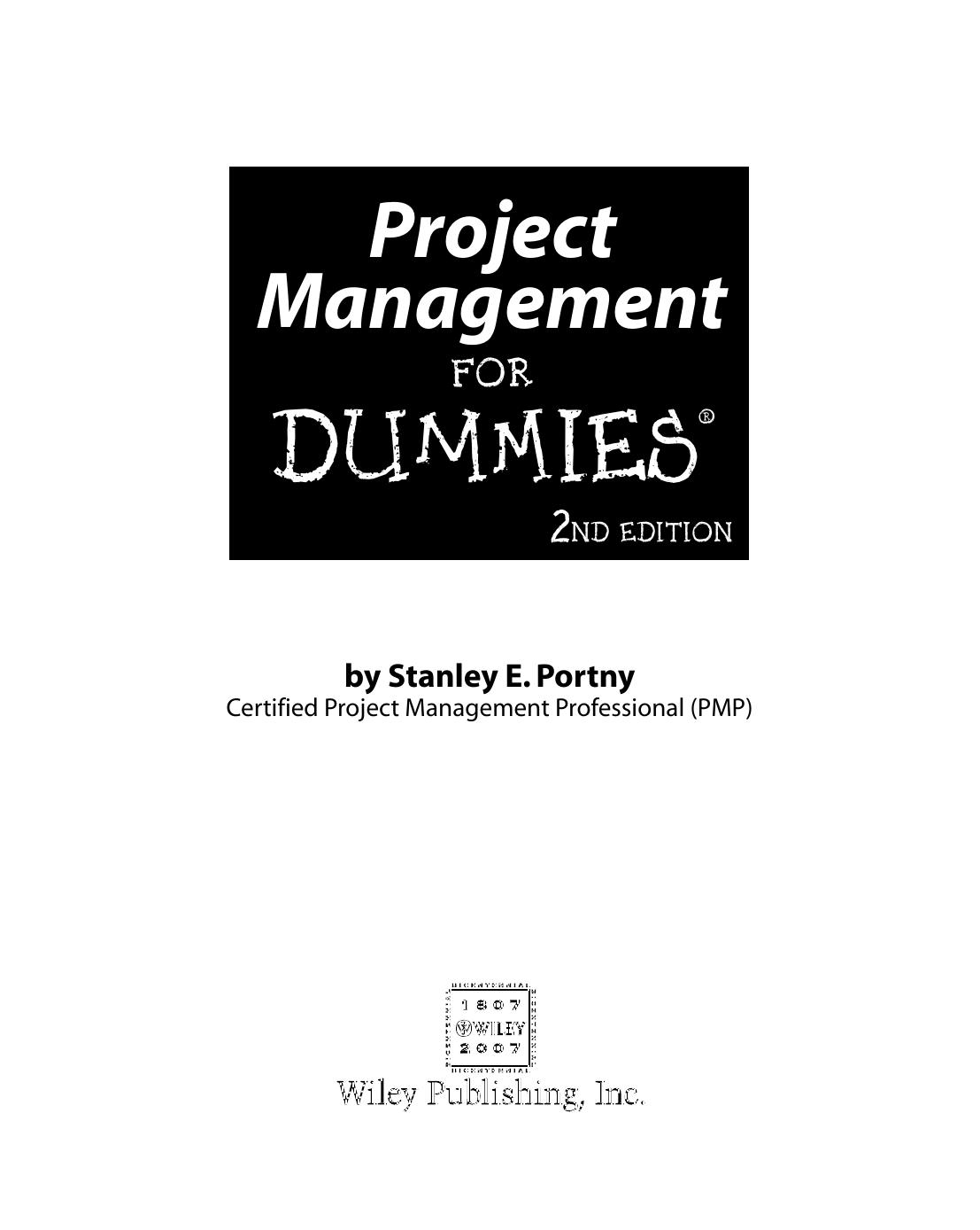 Project Management for Dummies, 2nd ed.