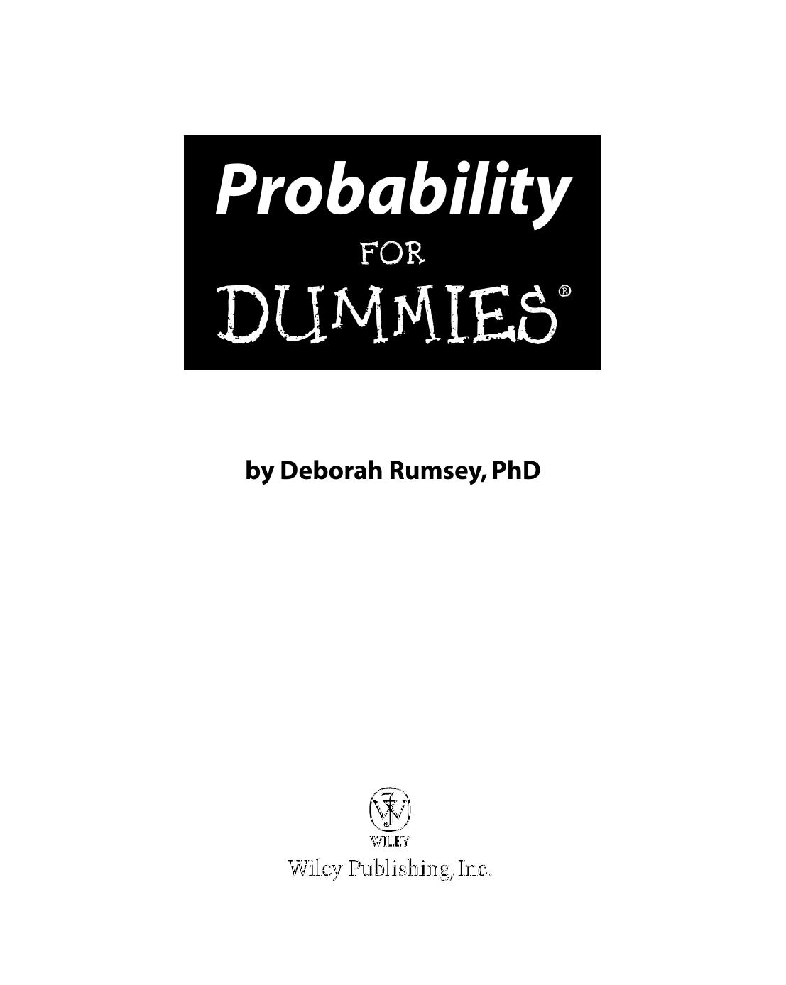 Probability for Dummies